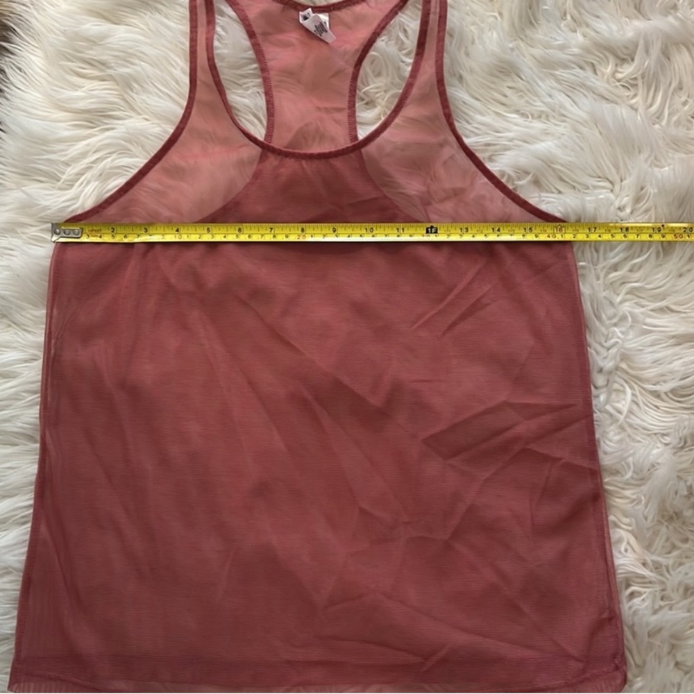 Victoria's Secret Wine Sheer Tank Top - Picture 3 of 6